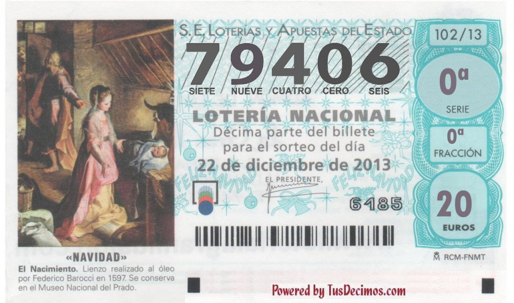 79406 - Número de Lotería de ASFEMA